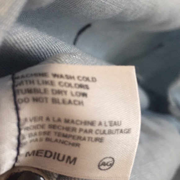AG jeans button down denim shirt size medium - Picture 3 of 5
